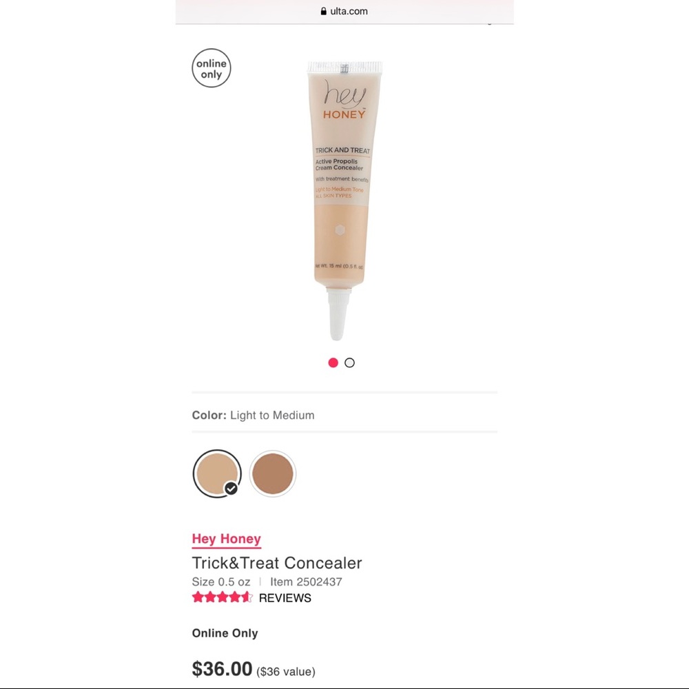 Hey Honey Trick & Treat Concealer Light to Medium